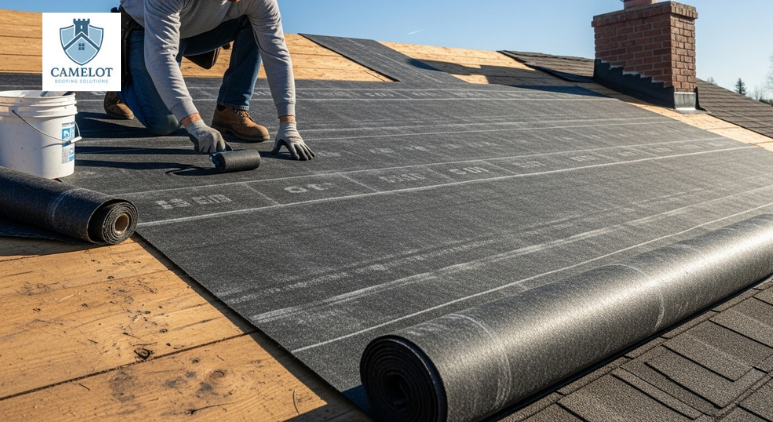 apply the second layer in felt roofing