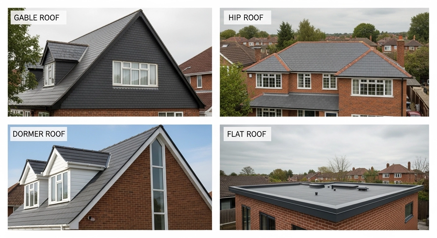 types of roofs for roof installation 
