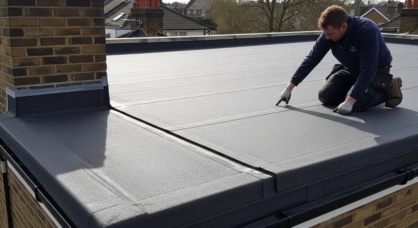 inspect after felt a flat roof
