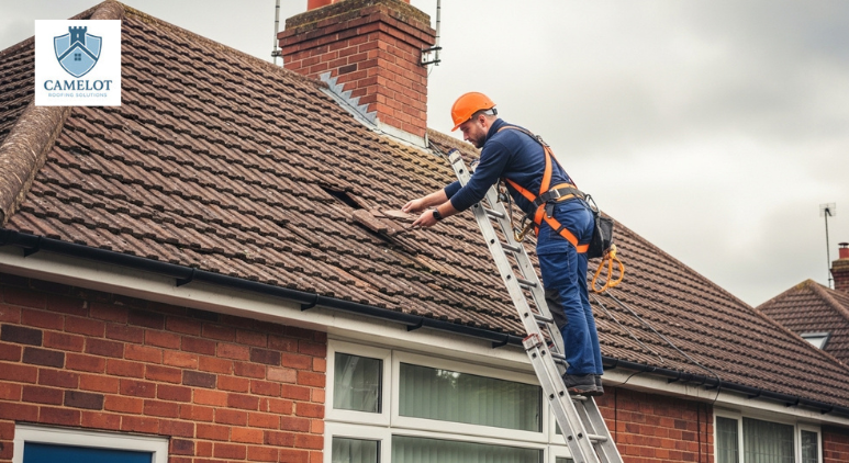 replace  broken and slipped tiles