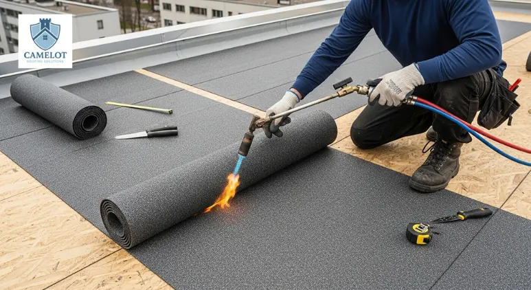 Torch-On Felt Roofing
